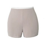 Swarovski Grey Silk Blend Brief Shorts
